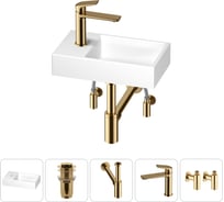Маленькая раковина для ванной комнаты или туалета Wellsee WC Area в наборе 5 в 1 202011847