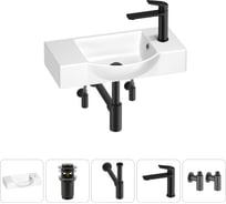 Маленькая раковина для ванной комнаты или туалета Wellsee WC Area в наборе 5 в 1 202011866