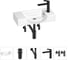 Маленькая раковина для ванной комнаты или туалета Wellsee WC Area в наборе 5 в 1 202011866 1