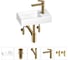Маленькая раковина для ванной комнаты или туалета Wellsee WC Area в наборе 5 в 1 202011843 1