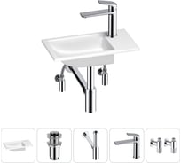 Маленькая раковина для ванной комнаты или туалета Wellsee WC Area в наборе 5 в 1 202011849