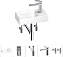 Маленькая раковина для ванной комнаты или туалета Wellsee WC Area в наборе 5 в 1 202011841