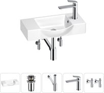 Маленькая раковина для ванной комнаты или туалета Wellsee WC Area в наборе 5 в 1 202011865