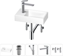 Маленькая раковина для ванной комнаты или туалета Wellsee WC Area в наборе 5 в 1 202011845