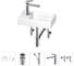 Маленькая раковина для ванной комнаты или туалета Wellsee WC Area в наборе 5 в 1 202011845 1