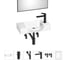 Маленькая раковина для ванной комнаты или туалета Wellsee WC Area в наборе 6 в 1 202011894 1