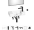 Маленькая раковина для ванной комнаты или туалета Wellsee WC Area в наборе 7 в 1 202011922 1