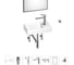 Маленькая раковина для ванной комнаты или туалета Wellsee WC Area в наборе 7 в 1 202011897 1