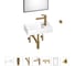 Маленькая раковина для ванной комнаты или туалета Wellsee WC Area в наборе 7 в 1 202011899 1