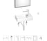 Маленькая раковина для ванной комнаты или туалета Wellsee WC Area в наборе 7 в 1 202011900 1
