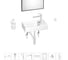 Маленькая раковина для ванной комнаты или туалета Wellsee WC Area в наборе 8 в 1 202011928 1
