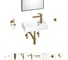 Маленькая раковина для ванной комнаты или туалета Wellsee WC Area в наборе 8 в 1 202011927 1