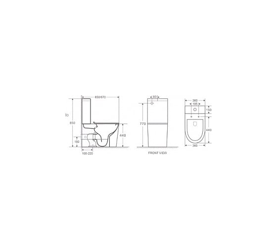 Напольный унитаз Koller Pool ORION с сидением Soft-close OR-0650-RC-C