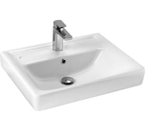 Мебельный умывальник DORATIZ Тигода 60 Сантек белый, 1 отверстие 0302.851