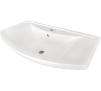 Мебельный умывальник DORATIZ Балтика 80 Сантек перелив с обрамлением, белый 0302.827