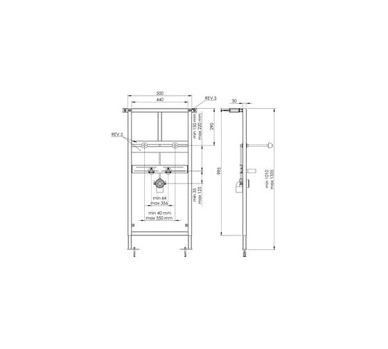 Система инсталляции для умывальника Koller Pool Alcora Washbasin ST1100