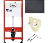 Инсталляция TECE с панелью смыва Now черная матовая, комплект K400407