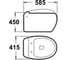 Подвесной унитаз MELANA 821B 3