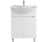 Тумба напольная Sanstar Bianca 75 с раковиной Стиль 75 (комплект) для ванной комнаты, белая 238.1-1.5.1.К