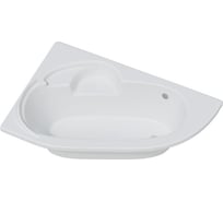 Асимметричная ванна Corpa Nera Siena правая, 150х100, белый CN05003WHR