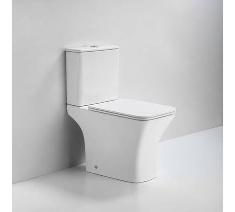 Унитаз-компакт OLIVE'S Porto New безободковый, двойной слив, система Soft Close и антивсплеск PR31126DP