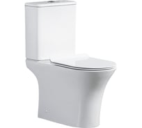 Унитаз-компакт OLIVE'S Sierra New безободковый, двойной слив, система Soft Close и антивсплеск SRN31126DP