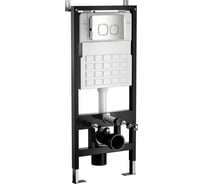 Система инсталляции WAVE двухрежимная квадратная кнопка A3 хром, механика 552520