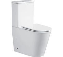 Унитаз-компакт напольный Cerutti SPA PIERA Tornado безободковый, сиденье с микролифтом 10560