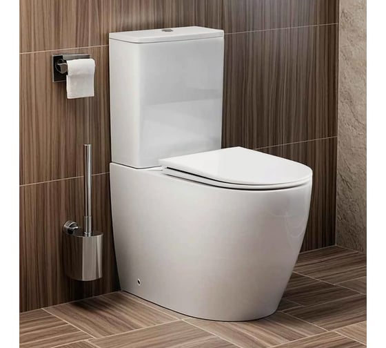 Унитаз-компакт напольный Cerutti SPA VINCE Tornado безободковый, сиденье с микролифтом 10373