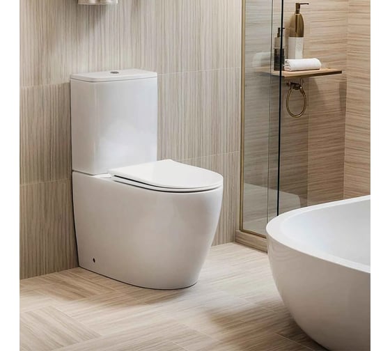 Унитаз-компакт напольный Cerutti SPA VINCE Tornado безободковый, сиденье с микролифтом 10373