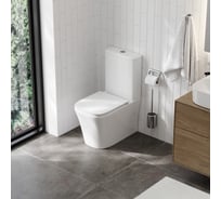 Унитаз напольный Teymi Lori безободковый, сиденье микролифт T40309 ЦБ-00270234