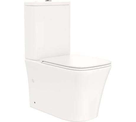 Унитаз напольный Teymi Lori безободковый, сиденье микролифт T40309 ЦБ-00270234