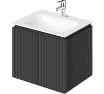 Тумба с раковиной подвесная ИТАНА BAND 60 606x477x511 мм, графит 4657826222619
