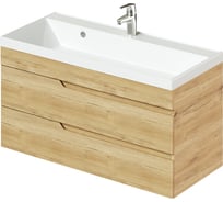 Тумба с раковиной подвесная ИТАНА Sky 100 998х451х520 мм, дуб мавелла 4657826226921