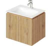 Тумба с раковиной подвесная ИТАНА BAND 60 606x477x511 мм, дуб мавелла 4657826222602