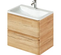 Тумба с раковиной подвесная ИТАНА Roberto 70 700х453х606 мм, дуб мавелла 4657826226563