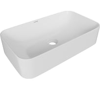 Раковина накладная на столешницу WAVE Promo 605_350_140 ш_г_в без перелива,белый,прямоуг 552550