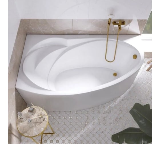 Ванна акриловая 1Marka Marka One JULIANNA 150х95 см, асимметричная, белая, левая 01дж1595л