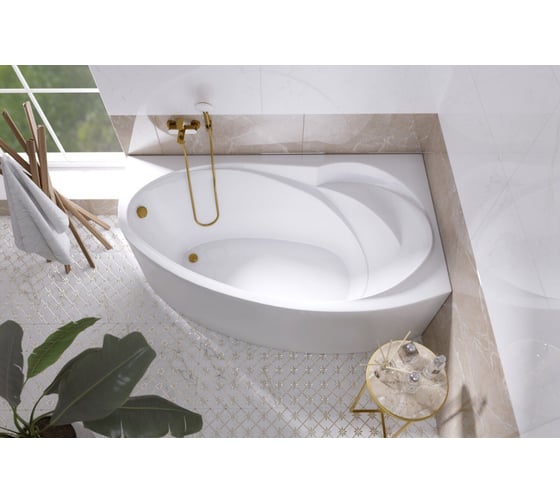 Ванна акриловая Marka One JULIANNA 150х95 см, асимметричная, белая, правая 01дж1595п