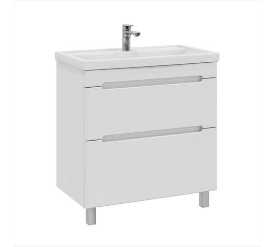 Тумба с раковиной RUVANN BRAVA 70 + Фостер 70 напольная Т.BRAVA.П-70Н-KIT-FOS