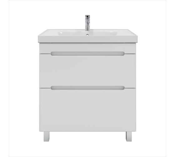 Тумба с раковиной RUVANN BRAVA 70 + Грейс 70 напольная Т.BRAVA.П-70Н-KIT-GRE