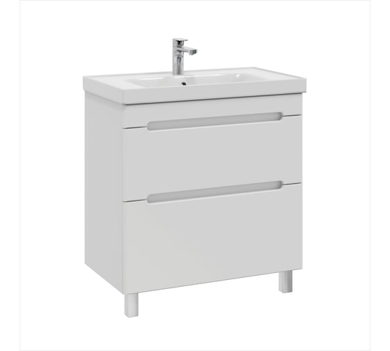 Тумба с раковиной RUVANN BRAVA 70 + Грейс 70 напольная Т.BRAVA.П-70Н-KIT-GRE