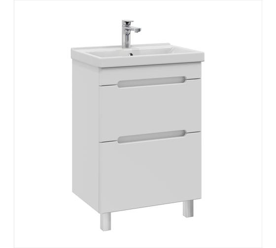 Тумба с раковиной RUVANN BRAVA 50 + Фест 50 напольная Т.BRAVA.П-50Н-KIT-FES
