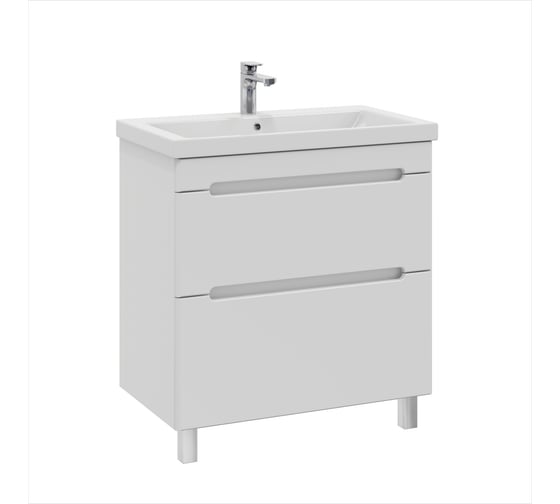Тумба с раковиной RUVANN BRAVA 80 + Como 80 напольная Т.BRAVA.П-80Н-KIT-COM