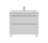 Тумба с раковиной RUVANN BRAVA 100 + Фостер 100 напольная Т.BRAVA.П-100Н-KIT-FOS