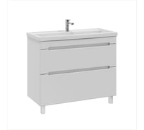 Тумба с раковиной RUVANN BRAVA 100 + Фостер 100 напольная Т.BRAVA.П-100Н-KIT-FOS