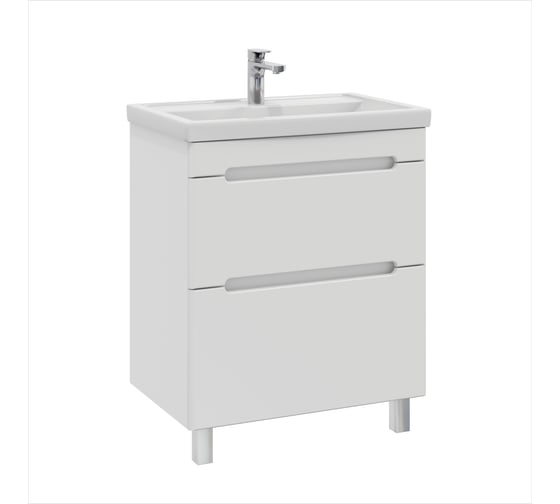 Тумба с раковиной RUVANN BRAVA 60 + Фостер 60 напольная Т.BRAVA.П-60Н-KIT-FOS