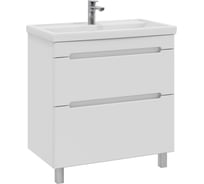 Тумба с раковиной RUVANN BRAVA 80 + Фостер 80 напольная Т.BRAVA.П-80Н-KIT-FOS