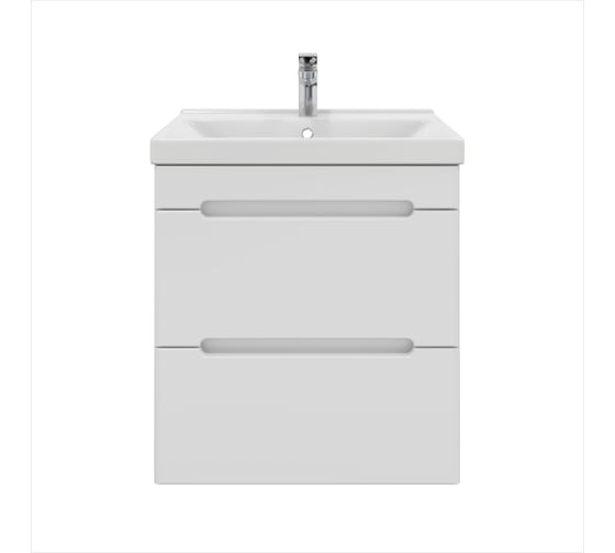 Тумба с раковиной RUVANN BRAVA 50 + Фест 50 подвесная Т.BRAVA.П-50П-KIT-FES