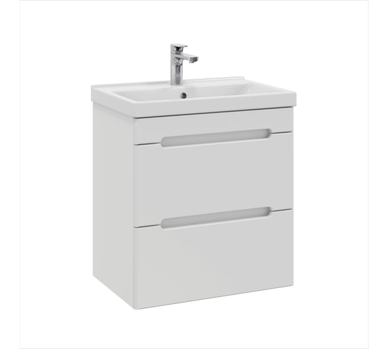 Тумба с раковиной RUVANN BRAVA 50 + Фест 50 подвесная Т.BRAVA.П-50П-KIT-FES